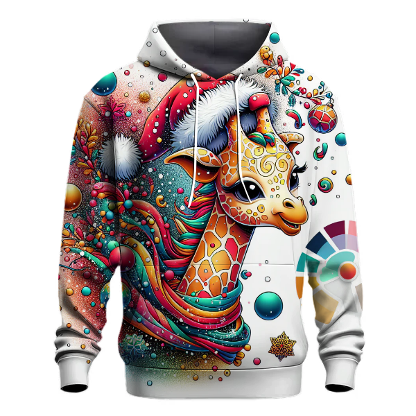 Joyful Holiday Giraffe Hoodie