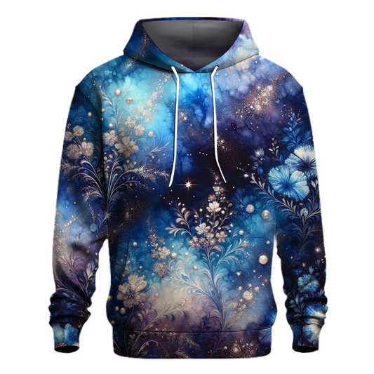 Starlit Garden Tie-dye Design Hoodie Embroidered Hoodies