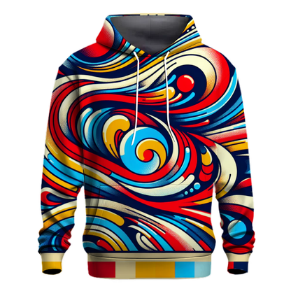 Bold Color Swirls Hoodie