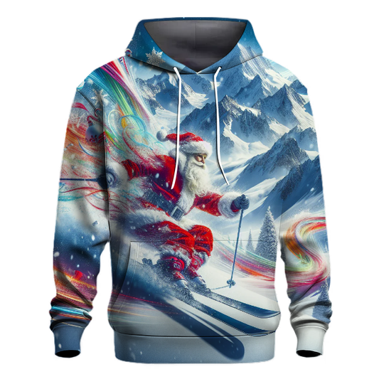 Alpine Skiing Santa Hoodie