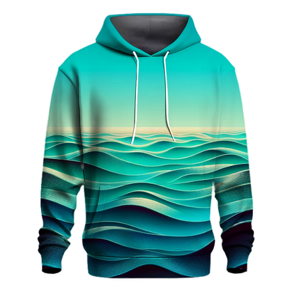 Iridescent Ocean Wave Hoodie