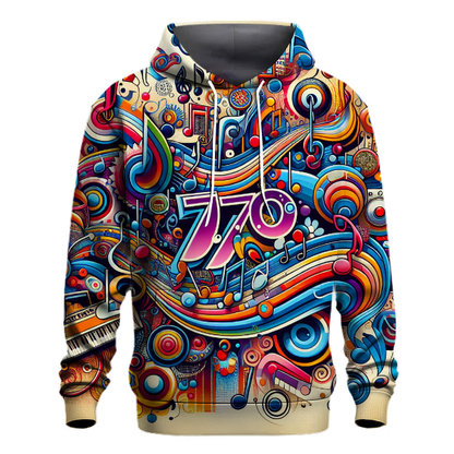 Funky Music Notes Hoodie