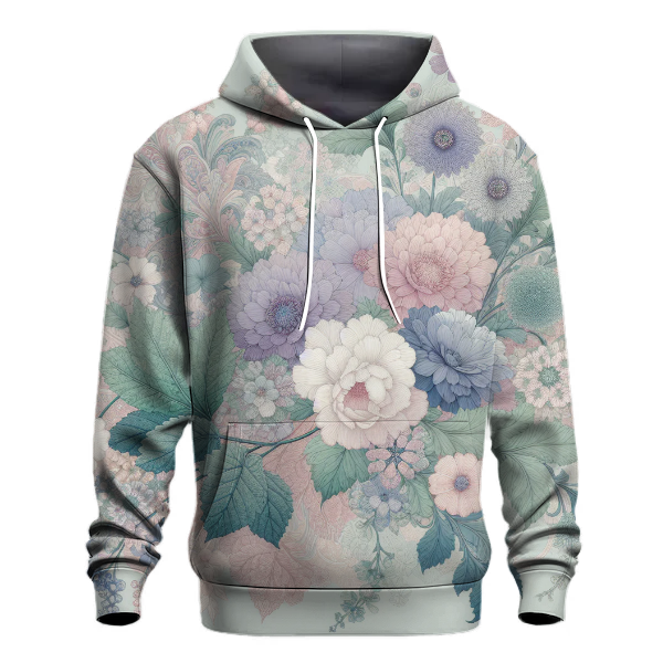 Serene Floral Dreamscape Hoodie