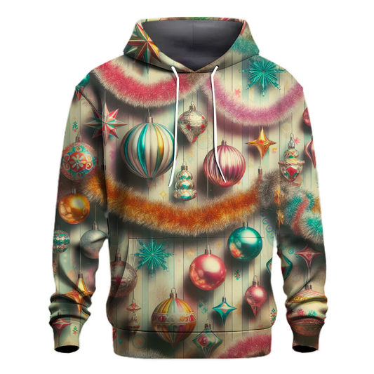 Retro Holiday Tinsel Time Hoodie