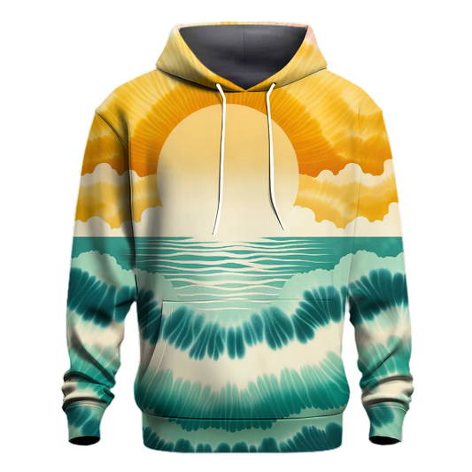 Sunset Seafoam Tie-Dye Hoodie