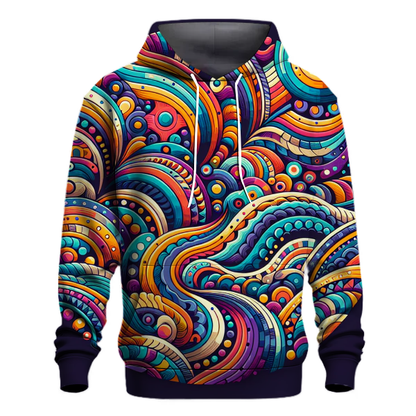 Groovy Retro Mosaic Hoodie