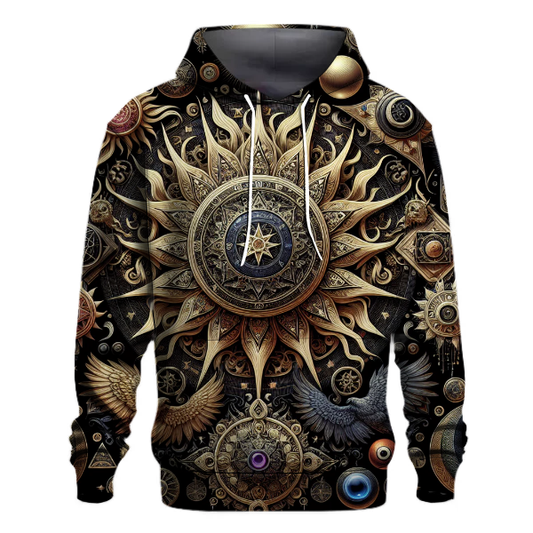 Mystic Tarot Symbols Hoodie