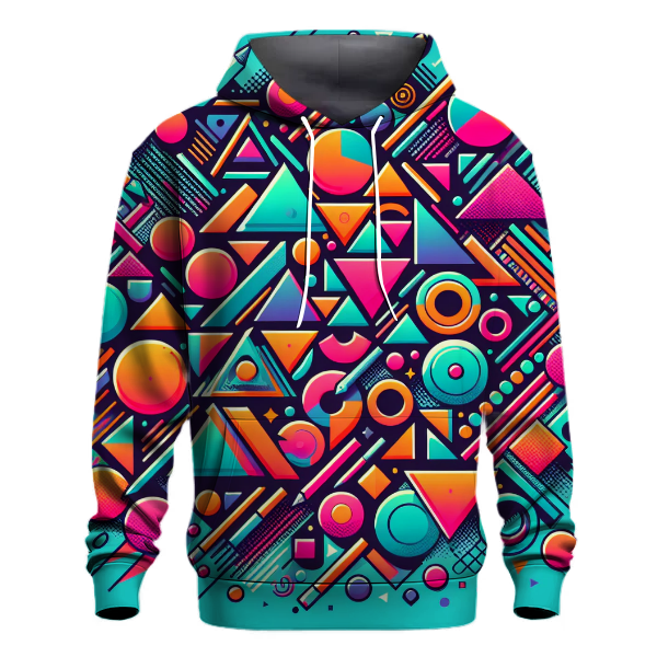 Vibrant Geometric Splash Hoodie