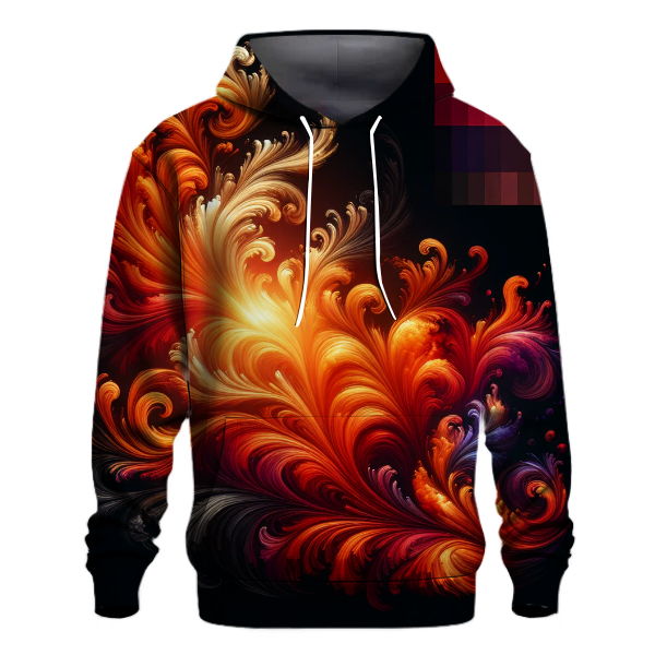 Amber Flame Flicker Hoodie