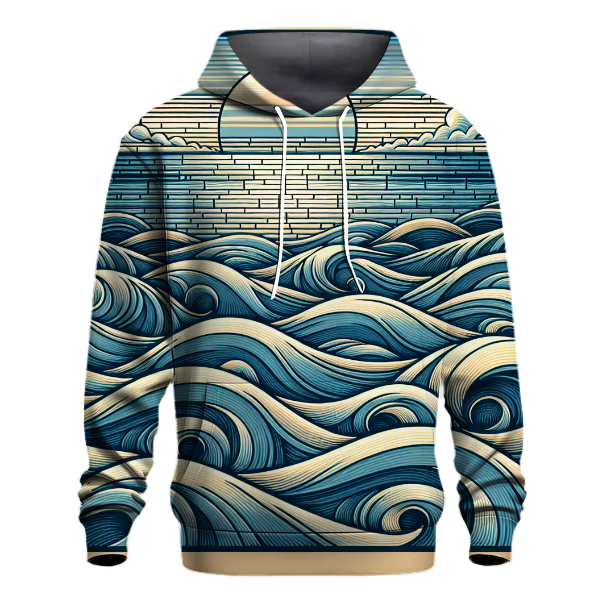 Oceanic Waves Tranquility Hoodie