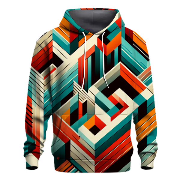 Vivid Geometric Explosion Hoodie