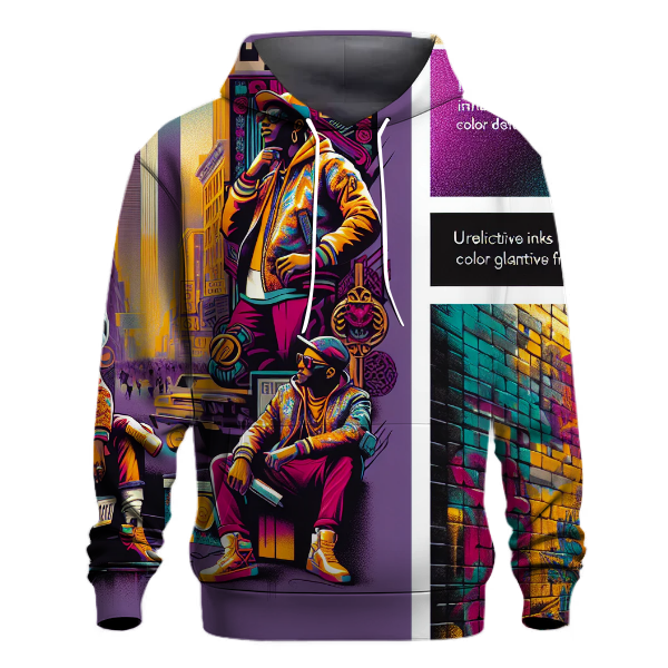 Urban Graffiti Waves Hoodie