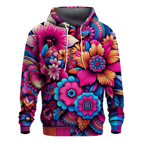 Vibrant Floral Patterns Hoodie Hoodie Designs