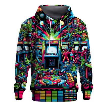 Vibrant Arcade Dreams Hoodie