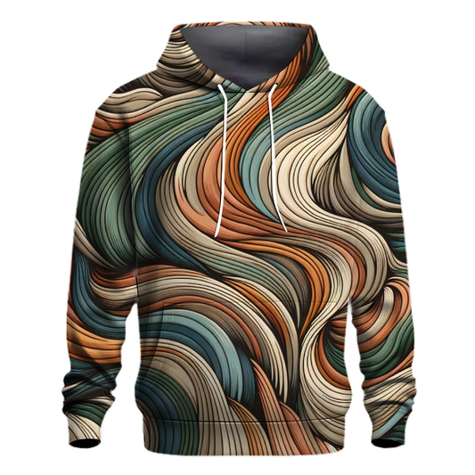 Retro Boho Waves Hoodie