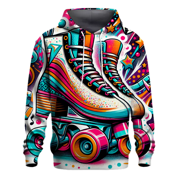 Vibrant Roller Skating Hoodie