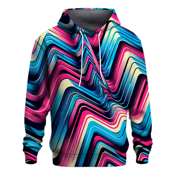 Electric Retro Zigzag Hoodie