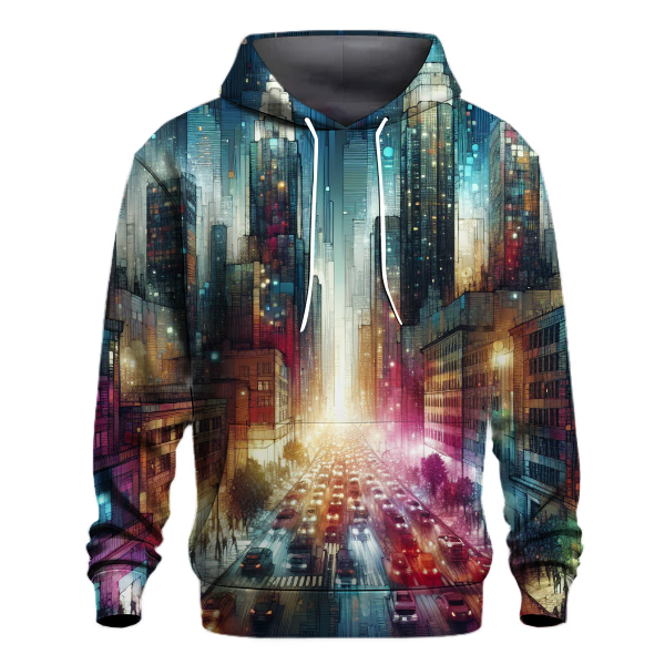 Gleaming Urban Cityscape Hoodie