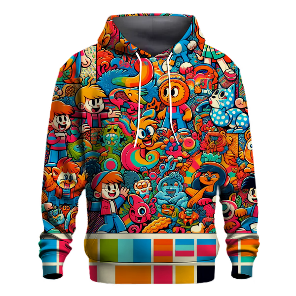 Classic Cartoon Explosion Hoodie