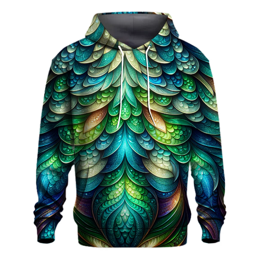 Mystical Dragon Scales Design Hoodie