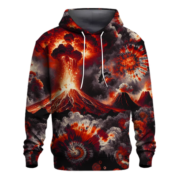 Volcanic Eruption Tie-Dye Hoodie