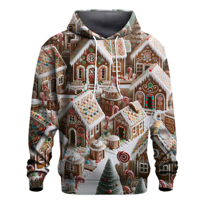 Gingerbread Village Whimsy Hoodie Pullover Hoodies