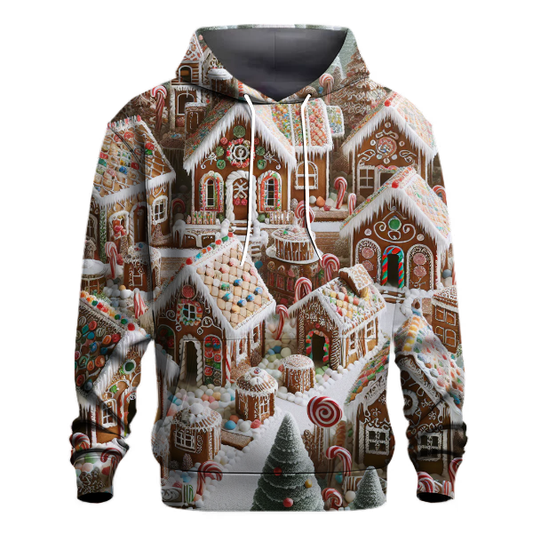 Gingerbread Village Whimsy Hoodie Pullover Hoodies