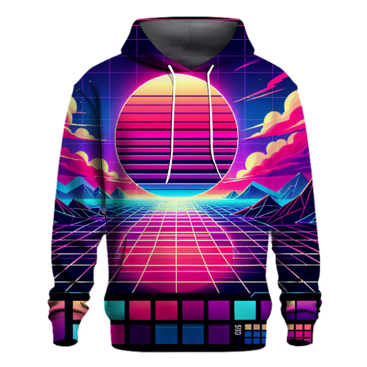 Synthwave Sunset Vibes Hoodie Hoodies Fashion