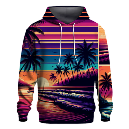 Neon Beach Sunset Hoodie