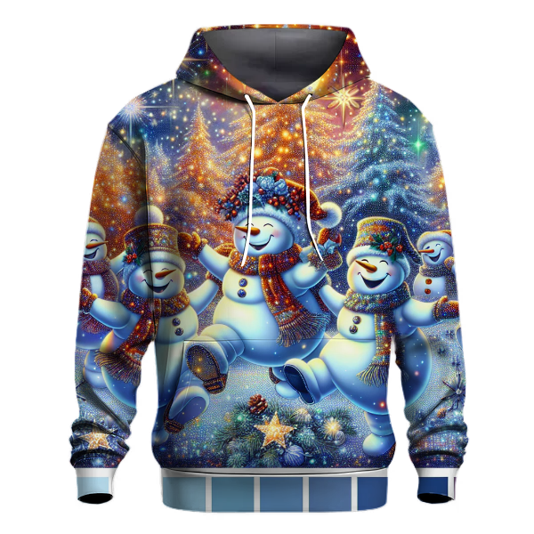 Merry Snowman Dance Party Hoodie