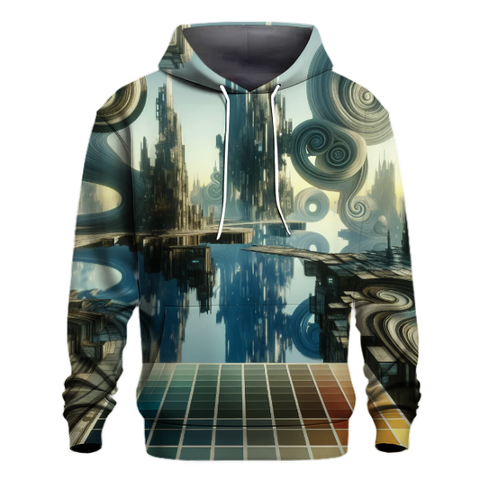 Surreal Cityscape Illusions Hoodie