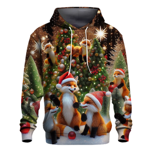 Festive Fox Woodland Party Hoodie