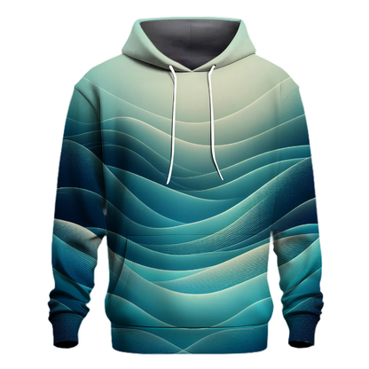 Ethereal Ocean Wave Gradient Hoodie Lightweight Hoodies