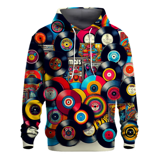 Vinyl Records Collection Hoodie