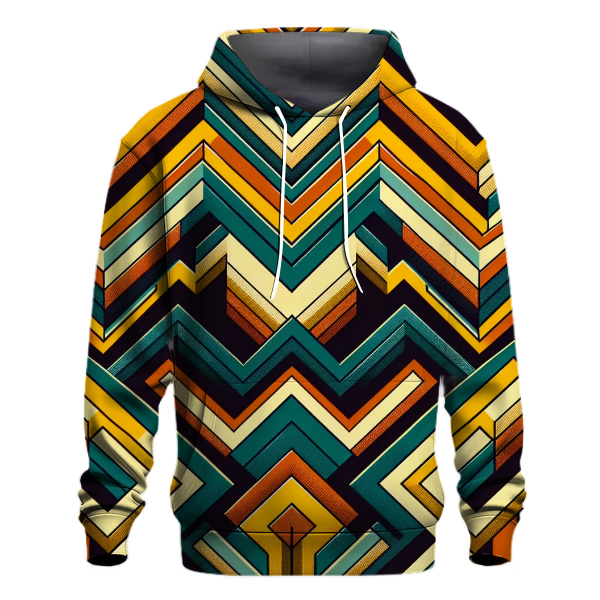 Retro Chevron Harmony Hoodie