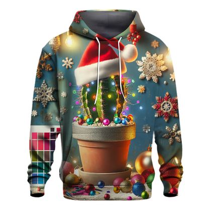 Cute Christmas Cactus Hoodie