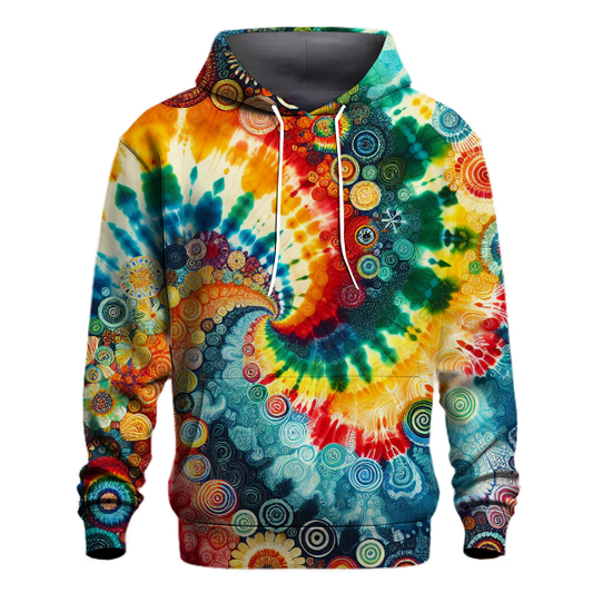 Rainbow Cascade Tie-Dye Hoodie