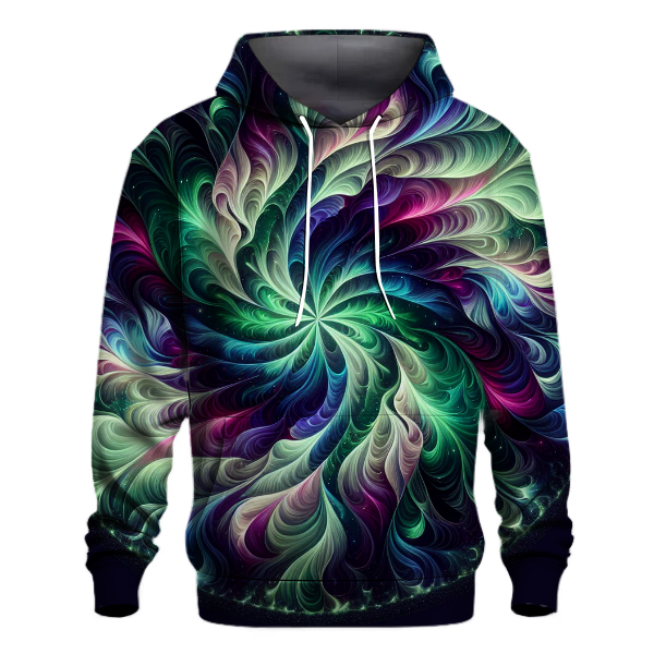 Mystical Aurora Tie-dye Design Hoodie