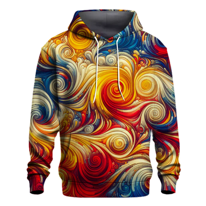 Dynamic Color Swirls Hoodie