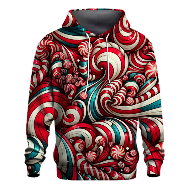 Peppermint Swirl Christmas Hoodie