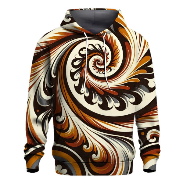 Cool Retro Swirl Hoodie