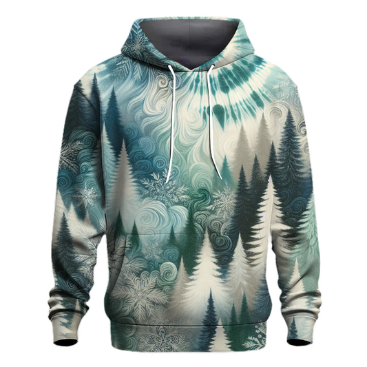 Frosted Forest Tie-dye Design Hoodie