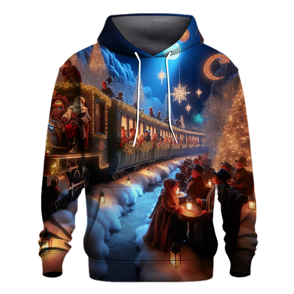 Midnight Polar Express Christmas Hoodie