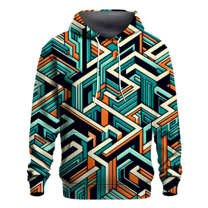 Geometric Maze Craze Hoodie