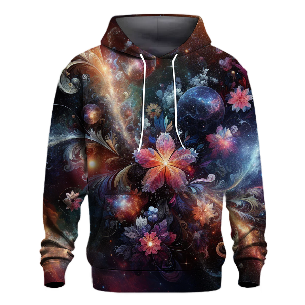 Galactic Floral Fusion Hoodie