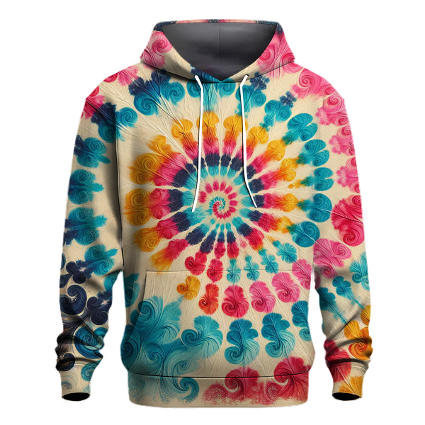 Vivid Spiral Tie-Dye Hoodie