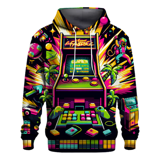 Neon Arcade Blast Hoodie