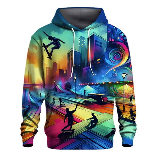 Futuristic Skate Style Hoodie