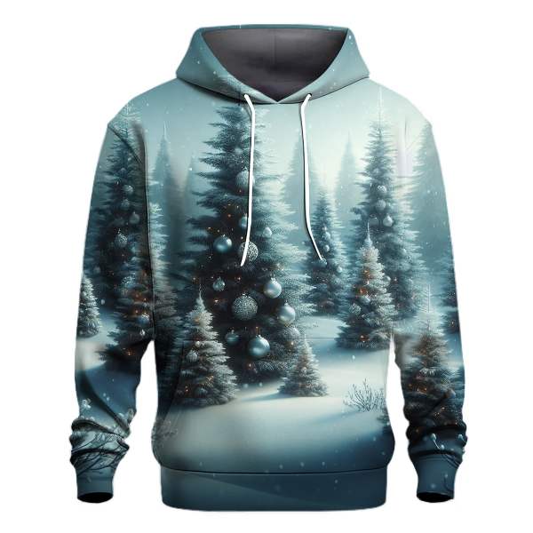 Frosted Evergreen Elegance Hoodie