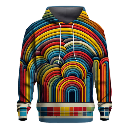 Groovy Rainbow Burst Hoodie